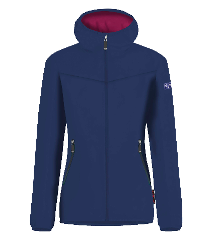 Custom Navy Hooded Softshell Jacket UB-050 – original catalogue reference