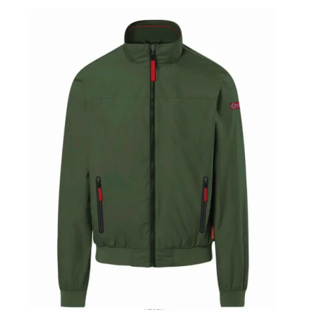 Custom Green Stand-Collar Softshell Jacket · UB-048