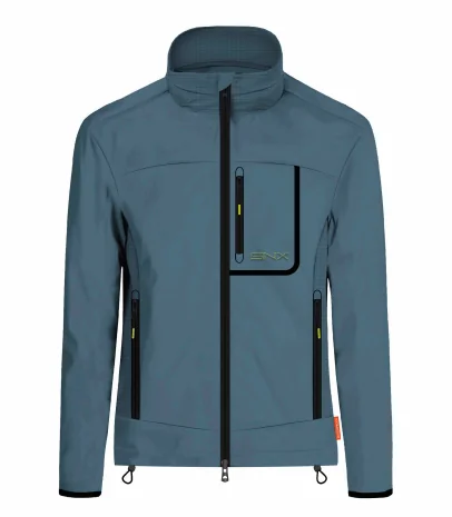 Custom Blue-Grey Softshell Jacket · UB-053