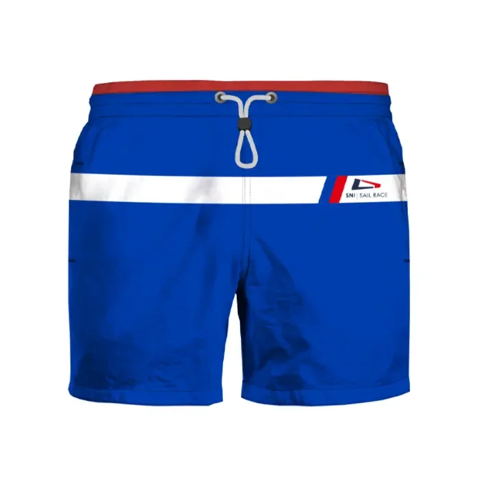Custom Striped Swim Trunks · UB-058